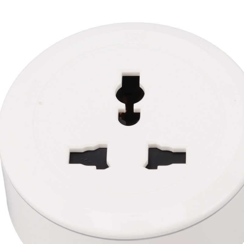 13A Power Track Socket Multifunctional White Round Surface Mounted Movable