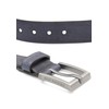Red Bridge Men's Genuine Leather Belt Scratched Honeycomb, blue