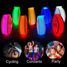 Kis'Degas Light Up Bracelets - 8pcs LED Bracelets Light Up Festival Accessories Supplies for Wedding Raves Concert Camping Sporting Events Party