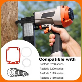 Phyxlyn Nailer Rebuild Kit Fit for Paslode 3150 3175 3200 3250 Series Nailer Replace Parts with 402707 Gasket Cover 402725 Cylinder Seal 403700 O-Ring Rebuild Kit 405243 Flange Sleeve