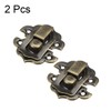 sourcing map Box Latch, Small Size Bronze Decorative Hasp Jewelry