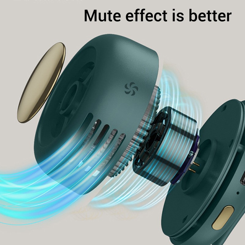 MF019 USB Rechargeable Portable Fan Silent Small Whirlwind Fan for