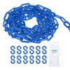 sourcing map Plastic Chain 50 FT/15.5 M, Safety Chain Blue
