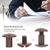 200 Sets Book Binding Screw Uniform Coating Curved Surfaces Brass