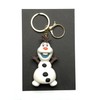 Molly's Charms 3D Keyring and strap - cartoon snowman olaf