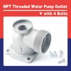 Dusledel NPT Threaded Outlet with 4 Bolts Replacement for Predator