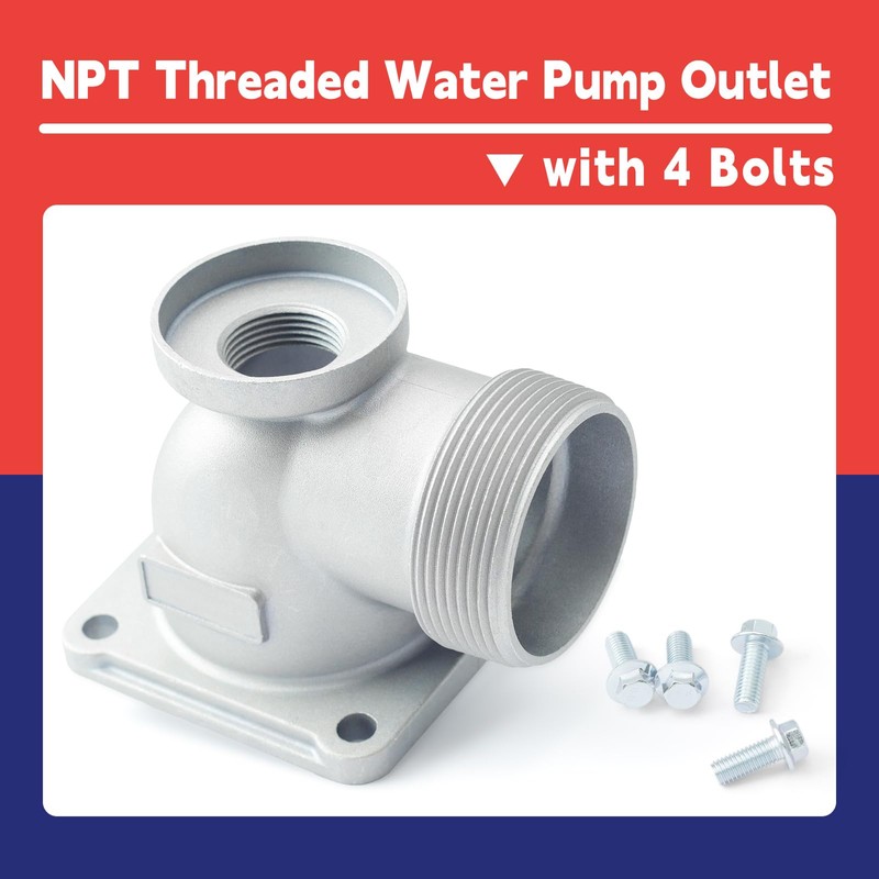 Dusledel NPT Threaded Outlet with 4 Bolts Replacement for Predator