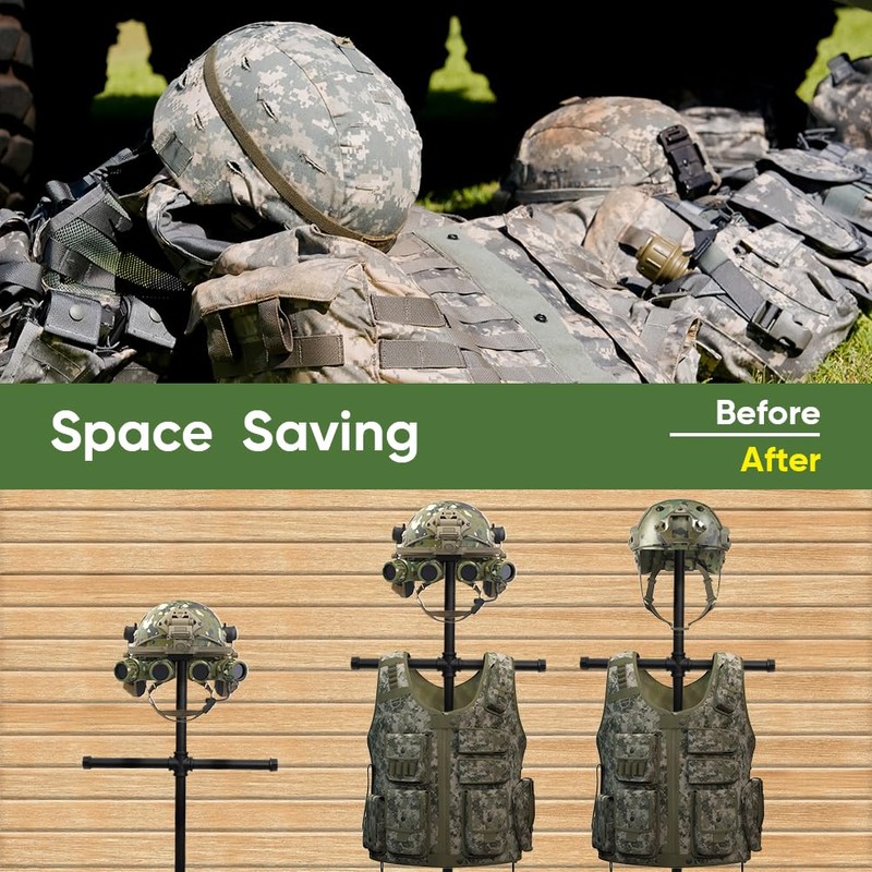 Derkerry Tactical Gear Body Armor Stand: Tactical Vest Hanger for