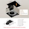 Fitop Bathroom Exhaust Fan with Light, 130 CFM & 1.5
