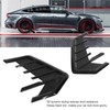 2Pcs/Set Car Side Cover Air Vent Trim Glossy Black Rubber