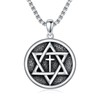 PYTALI Silver Star of David Necklace for Men 925 Sterling