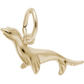 Rembrandt Seal Charm - Metal - Gold Plated Sterling Silver