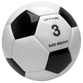 UERMAPTE Classic Black and White Soccer Ball Size 3 for boy and Girl Play or Training Indoor Outdoor Balls