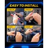 AUTOONE Upgraded White Rear LED Side Marker Lights Compatible With