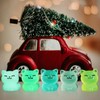TOPPERFUN 30Piezas Mini Gatos, Estatua de Gato de Resina Luminosa