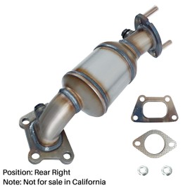 [Rear Right]FortunaFlow Catalytic Converter Compatible with Chevy Equinox 2010-2017,Gmc Terrain 2010-2017 3.0L 3.6L,Replace 16670,641468,19298(EPA Compliant high flow standard)