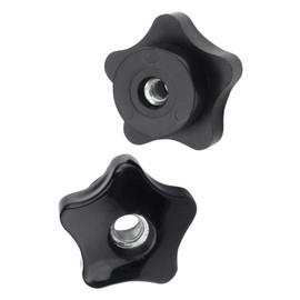 Yudesun Hardware Accessories Star Handle Nut - M6 M8 M10 M12 M14 M16 Plastic Head Clamping Nuts Star Button Internal Thread Hand Buttons Handle 5/10 Pieces