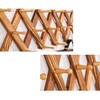 YUEMING Wooden Coat Rack with 17 Pins Clothes Rack Expandable