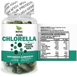 NATSA Chlorella 100 cápsulas, calidad Premium