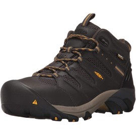 KEEN Utility Men's Lansing Mid Height Steel Toe Waterproof Work Boots