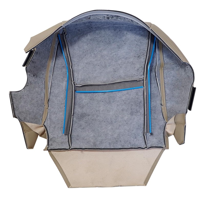 NLQR Driver and Passenger Bottom Replacement Seat Covers Microfiber Leather