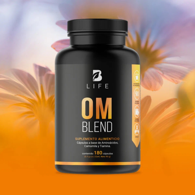 OM Blend B-Life | 180 Cápsulas | Equilibrio Emocional, Relajación