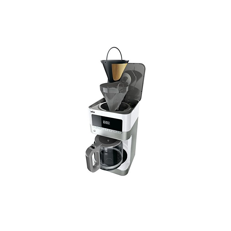 Braun KF6050WH BrewSense Drip Coffee Maker, White