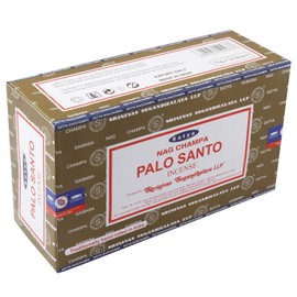 Satya Nag Champa - Palo Santo Incense Sticks | 12 Packs X 15 Grams | Box Of 180 Grams | Export Quality
