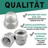 Cap Nuts High Shape According to DIN 1587 Rustproof Stainless