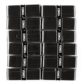 YONEX Super Schwarz Overgrip (Pack of 12) - Black, One Size