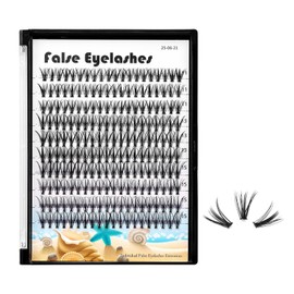 Dedila 20D Cluster Eyelashes Mixed10-12-14mm/11-13-15mm/12-14-16mm/16-18-20mm Individual False Eyelashes Thickness 0.07mm D Curl Makeup Volume Eye Lashes 200 PCS (11-13-15mm)