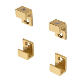 CRL Brass 5/8" Wide Mirror Clip Set