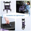 WALK MATE 3 Wheel Rollator Walker with Seat for Slim