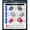 Kaedear Motorcycle Handlebar Post Handle Spacer, Handlebar Riser, Universal Handle