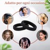 Elastici per capelli da ragazza, 6 mm, confezione da 50
