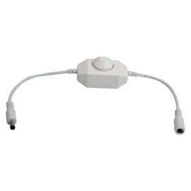 LED Strip Light Dimmer DC 12V-24V Dimmer Switch Compatible with Strip Lights 2835 3528 5050 5630 5730 3014 White (5 Pack)