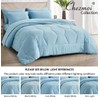 Chezmoi Collection Piper Bed in a Bag King 7-Pieces Chambray