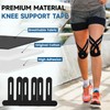 PreCut Kinesiology Tape for Knees, 15PCS Black Extra Adhesive Athletic