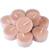 DEYBBY Natural Velvet Wood Scented Soy Wax Tealight Candles Bulk,