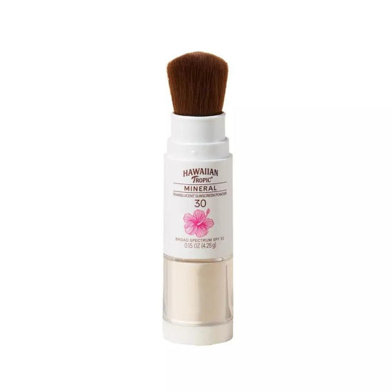 Hawaiian 하와이안 트로피컬 미네랄 파우더 선크림 브러시 SPF 30 스타킹