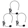CORHAD 3pcs Head-Mounted Microphone for Voice Amplification Lightweight Wired Microphone