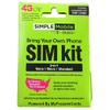 Simple Mobile Triple-Cut Sim Card With $40 Plan 6GB Data