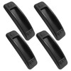 Kemcatui 4Pcs Self Adhesive Handles, Black Cabinet Pulls Plastic Drawer
