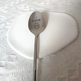 I Love You More Spoon Gifts for Him Her Anniversary Birthday Gifts for Boyfriend Girlfriend Romantic Valentine's Day Gifts for Wife Husband Couples 8 Inch Coffee Spoons