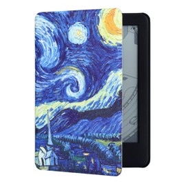 PUBAMALL Funda para Kindle Paperwhite 7 Pulgadas, 12ª Generación 2024, Auto Sleep Wake, Compatible con Kindle Colorsoft Signature Edition (Cielo Estrellado)