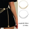 2Pcs Fashionable Layer Waist Chain Belt Beautiful Charming Multilayer Metal