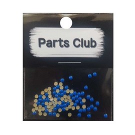 Nail Ssen Nail Art Nail Stone Parts Metallic Fluorescent Parts - Round 2mm Blue / 네일쎈 네일아트 네일스톤파츠 메탈형광파츠-원형 2mm Blue