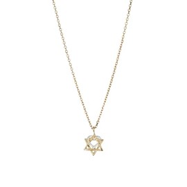 Alex and Ani Star of David Heart Necklace, 14kt Gold Plated