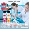 Epoxy Resin, 8.8OZ Epoxy Resin Crystal Clear, Not-Yellowing No-Bubble, Self