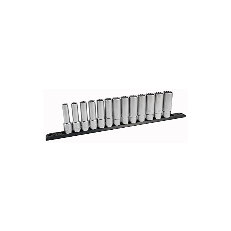 1/2" Drive Deep Metric Socket Set, 25 Piece